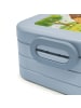 Mr. & Mrs. Panda Lunchbox Igel Herzen Design ohne Spruch in Blau Pastell