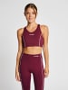 Hummel Hummel Bh Hmlmt Yoga Damen Atmungsaktiv Schnelltrocknend in ZINFANDEL