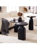 home24 Massiver Beistelltisch BOUZZ Medium in Schwarz