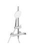 Beliani Wannenarmaturen CATAMARCA in Silber - (W) 23 x (H) 85 x (L) 38 cm