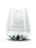 Mr. & Mrs. Panda Windlicht Einhorn Herz mit Spruch in Transparent