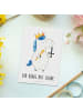 Mr. & Mrs. Panda Postkarte Einhorn König mit Schwert mit Spruch in Weiß