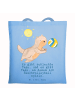 Mr. & Mrs. Panda Shopping Tasche Otter Beachvolleyball mit Spruch in Sky Blue