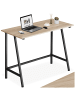 tectake Schreibtisch Newton 100 x 50 x 77 cm, Industrial Holz hell, Eiche Sonoma