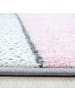 KADIMA DESIGN Teppich Kurzflor Geometrisch Polypropylen Wohnzimmer in Pink