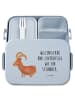 Mr. & Mrs. Panda Bento Box Sternzeichen Steinbock Motiv mit Spruch in Blau Pastell