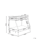 Beliani 4-tlg Hochbett CHADURIE in Beige