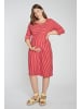 Ulla Popken Jerseykleid in dunkel rot