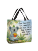 Mr. & Mrs. Panda Tote Bag Koala Pommes Design mit Spruch in Weiß