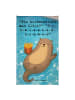 Mr. & Mrs. Panda Handtuch Otter Schwimmbad Pommes Design mit Spruch in Weiß
