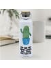 Mr. & Mrs. Panda Trinkflasche Kaktus Heilig mit Spruch in Weiß