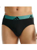 adidas 3er Pack Brief Active Flex Cotton in Schwarz