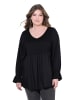 MIAMODA Blusentop in schwarz