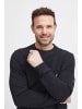 FQ1924 Rundhalspullover FQWILLIAM structure crewneck sweatshirt in Dunkelblau