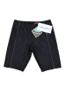 Aquarti Aquarti Herren Lange Badehose mit Kontrast-Paspel Jammer in schwarz/grau