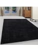 KADIMA DESIGN Teppich Kurzflor Uni Polypropylen Wohnzimmer in Anthrazit