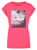 Merchcode Merchcode T-Shirts in hibiskus pink