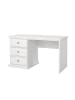 CALICOSY Schreibtisch SOFIA in Weiß - (W) 130  x (H) 73,9  x (L) 61,6  cm