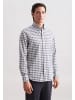 Seidensticker Flanellhemd Slim in Grau