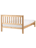 Beliani Doppelbett MAYENNE in Braun - (W) 129 x (H) 88 x (L) 208 cm
