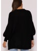 SASSYCLASSY Oversize Strick-Cardigan in Schwarz