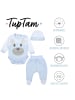 TupTam Baby Body Strampelhose Mütze Bekleidungsset in hellblau