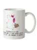 Mr. & Mrs. Panda Kindertasse Einhorn Koffer mit Spruch in Weiß