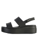Crocs Sandalen mit Riemchen „Brooklyn“ mit niedrigem Keilabsatz Schwarz