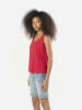 KOROSHI Damen-Tanktop mit Nieten in rot
