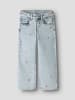name it Jeans NMFROSE WIDE EMB JEANS 2633-FR in light blue bleached denim