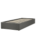 Beliani Einzelbett DINAN in Grau - (W) 97 x (H) 31 x (L) 214 cm