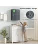 Kleankin Medizinschrank-40L x 15B x 53,5H cm-Kohlegrau