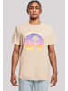 F4NT4STIC T-Shirt Alien Peace Sunset in sand