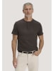 Hessnatur Henley Shirt Regular in kakao braun