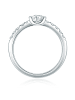 Trilani Ring aus Sterling Silber mit Zirkonia in silber