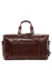 SID & VAIN Leder-Reisetasche Leder Weekender Unisex BRISTOL in braun