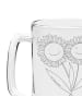Mr. & Mrs. Panda Bierkrug Blume Sonnenblume ohne Spruch in Transparent