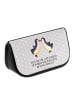 Mr. & Mrs. Panda Schmink-Organizer Pinguin Liebe mit Spruch in Grau Pastell