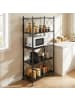 relaxdays Klappregal in Schwarz - (B)71 x (H)91 x (T)34 cm