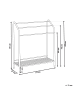 Beliani Handtuchständer MURIVA in Silber/Braun - (W) 72 x (H) 85 x (L) 27 cm