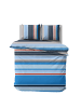NAUTICA HOME Bettwäsche-Set Spinning (3 tlg), 100% Baumwolle, 200x200 cm in Blau