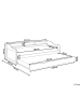 Beliani Tagesbett EDERN in Braun - (W) 105 x (H) 66 x (L) 206 cm