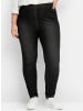 sheego Jeans-Leggings in black denim