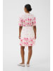 Kaffe Kleid KArosine Tight fit in White Rose Border Flower