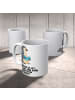 Mr. & Mrs. Panda Riesenkaffeetasse Pinguin Buch mit Spruch in Weiß
