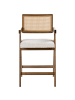 Beliani 2-tlg Barhocker AVA in Beige/Braun