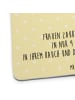 Mr. & Mrs. Panda Glasuntersetzer Storch mit Spruch in Gelb Pastell