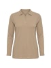 Ulla Popken Poloshirt in steingrau