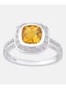 Diamant L'éternel Ring aus 375 Weißgold mit Diamant mit Citrin