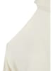 Urban Classics Urban Classics Damen Ladies Cold Shoulder Turtelneck Sweater in whitesand